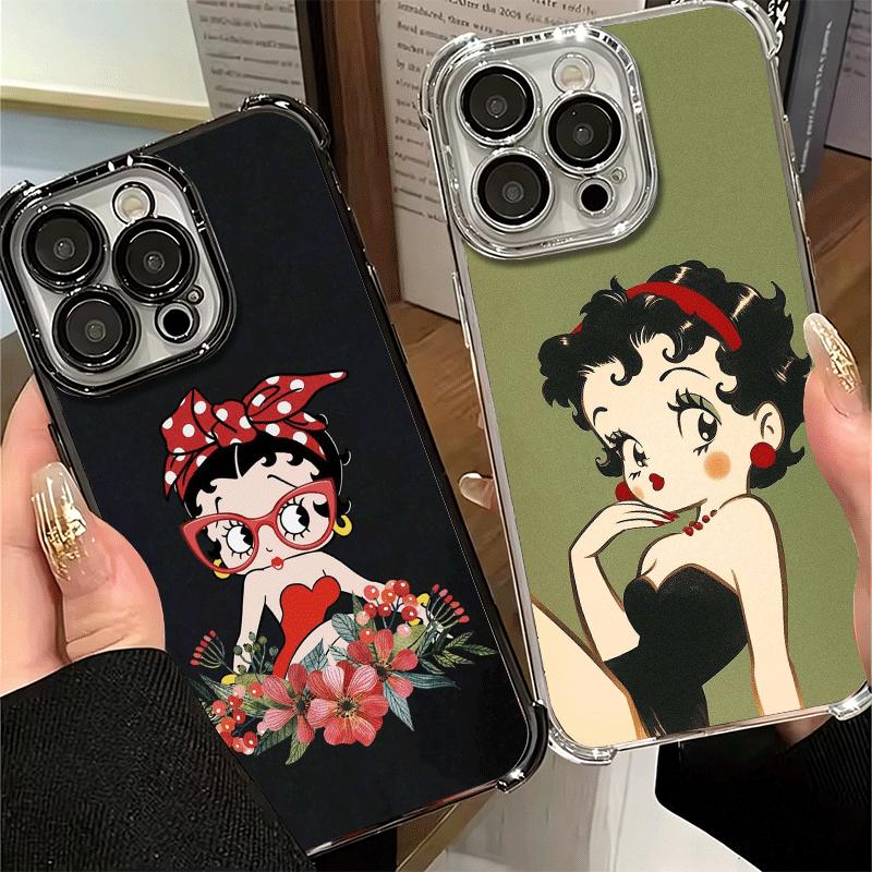 B-Bettys B-Boops Girl Soft Phone Case For Xiaomi Poco X7 X8 Pro Max X6 X5 X3 F8 Ultra F7 M8 M7 M5S Redmi 15C 15A 15 14C 13C 12C