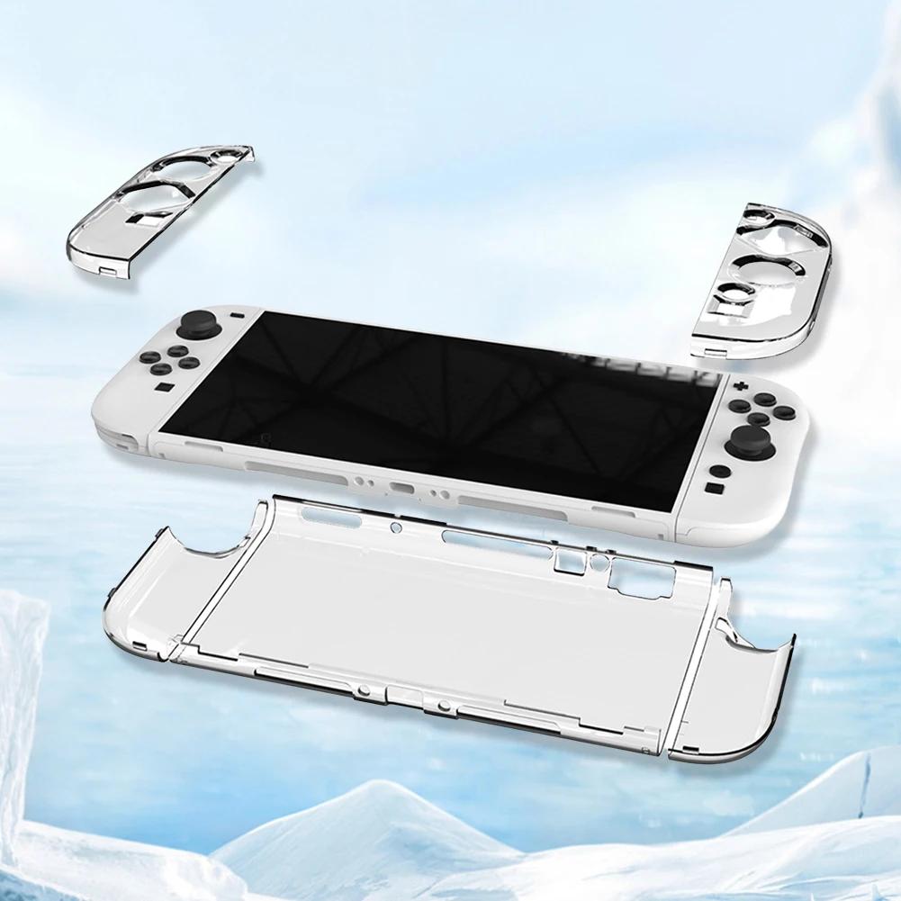 Clear PC Hard Case for Switch 2 Split Clear Cover Anti-scratch Crystal Protector Case Shockproof for Nintendo Game Accessories
