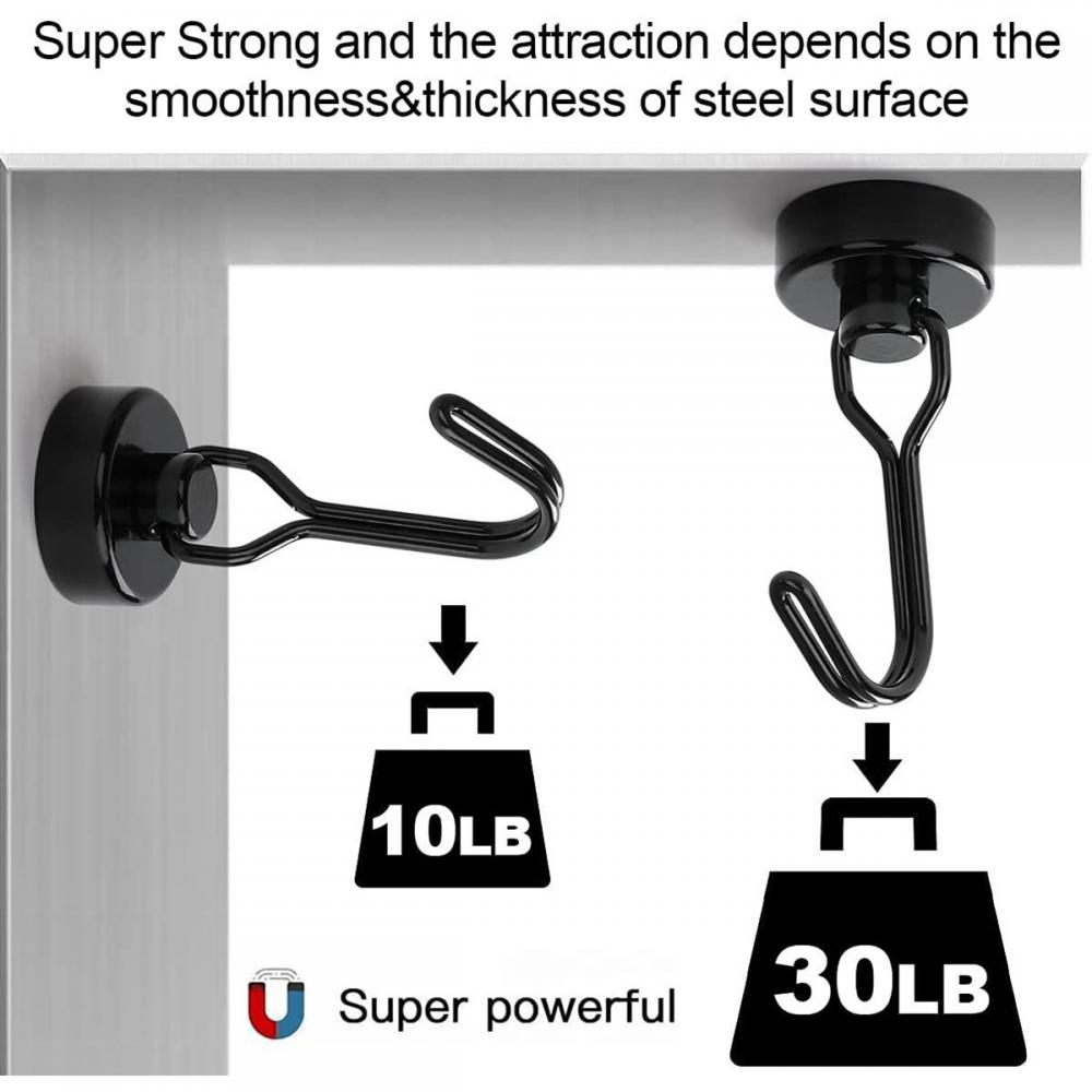 Ganci Magnetici Forti Ganci da Parete per Carichi Pesanti Organizzazione Portaoggetti Casa Cucina Bar Appendiabiti Porta Chiavi Cappotti Tazze