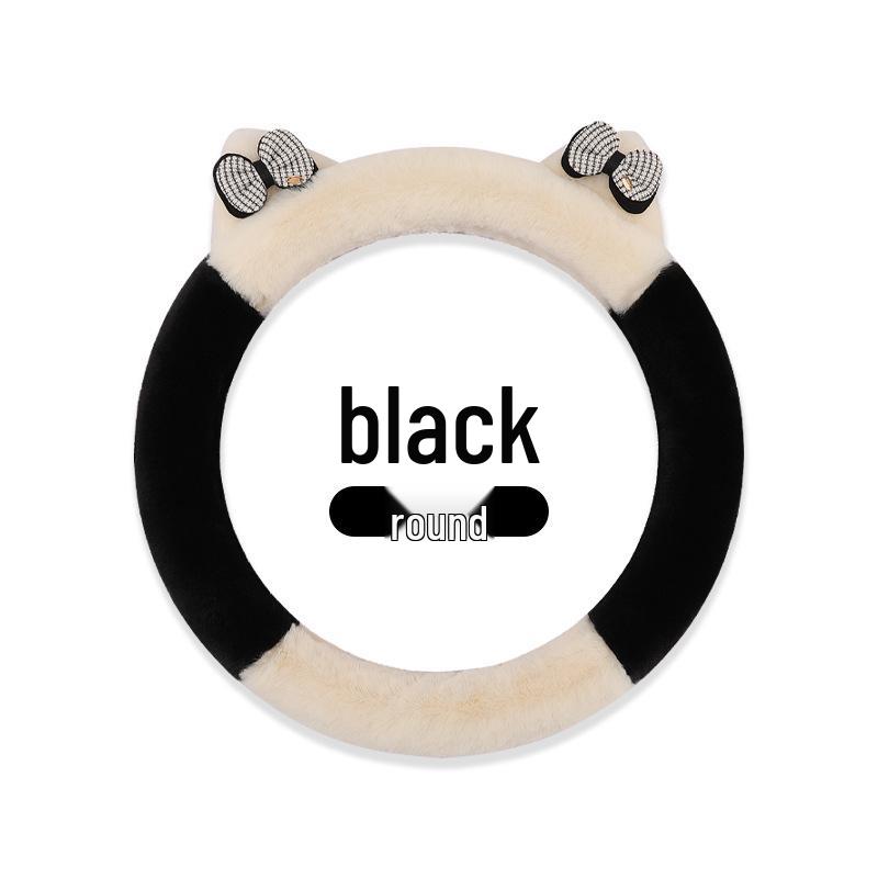 2023 Elegant Knot Kitten Plush Steering Wheel Cover