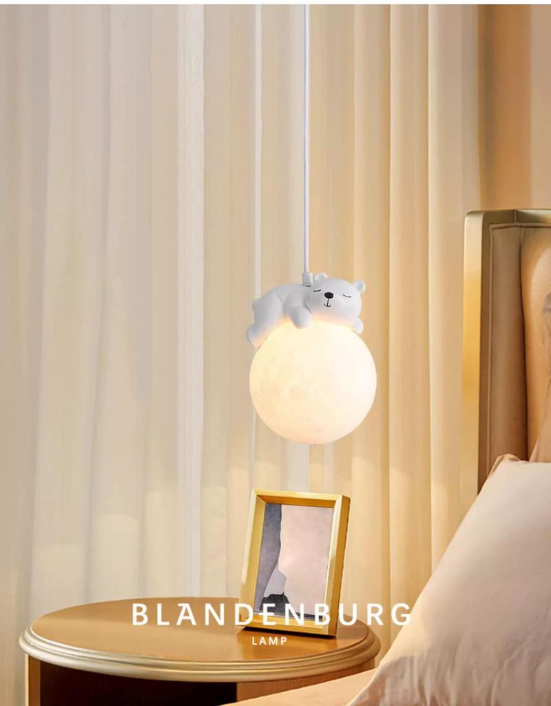 French Cream Little Lamb Chandelier - Creative Romantic Corridor and Bedroom Lighting Fixture.