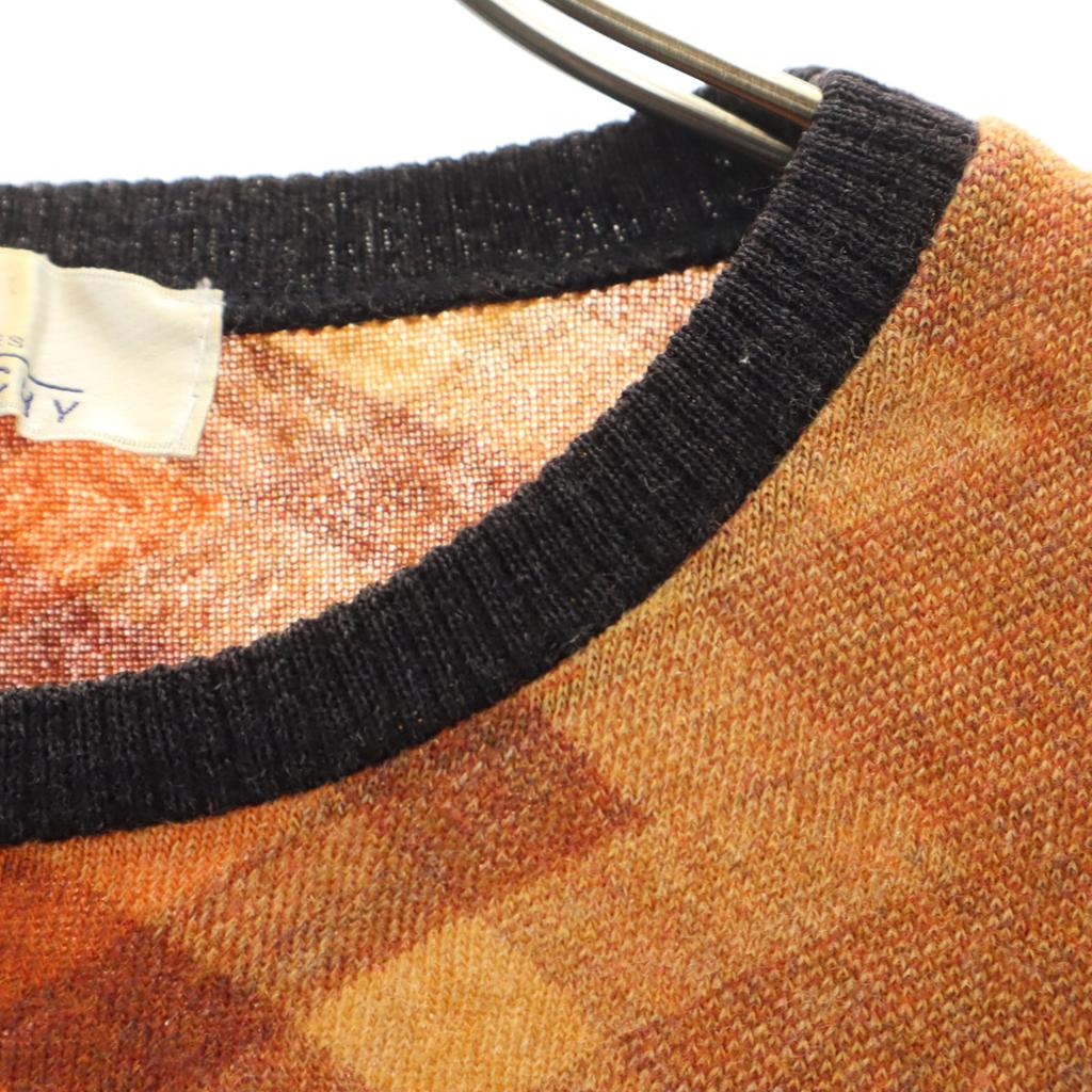 Givenchy 90er Wolle Alt Langarmpullover M Orange Serie Strick Damen Gebraucht