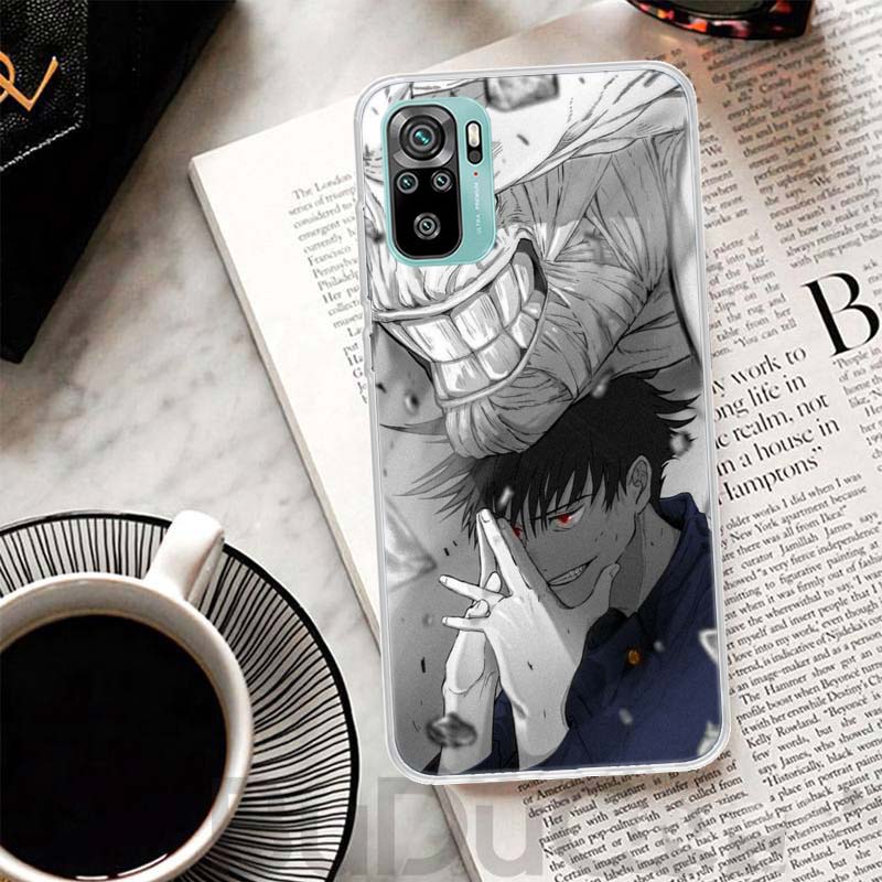 Kaisen J-Jujutsu Fushiguro Megumi Cover For Xiaomi Redmi Note 14 13 12S 12 11 Pro Plus Phone Case 11S 10S 10 11E 11T + 9S 9 Prin
