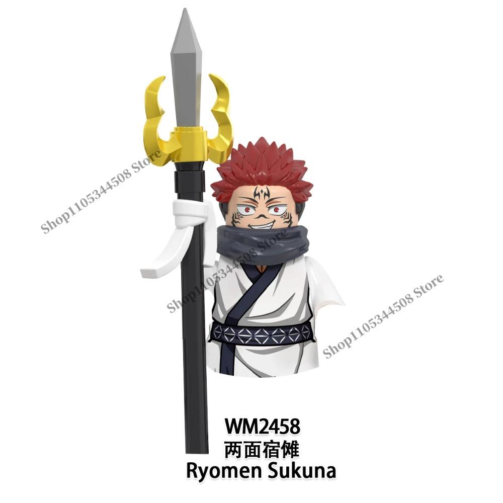 Jujutsu Kaisen Anime Bausteine Fushiguro Toji Tsukumo Yuki Hanao Choso MINI Cartoon Puzzle Bausteine Sammlung Geschenk