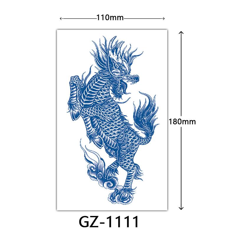 Juice Tattoo Stickers, Herbal Tattoo Stickers, Semi-Permanent English Letter Tattoo Stickers Tattoo