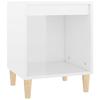 821862 vidaXL Bedside Table High Gloss White 40x35x50 Cm Engineered Wood