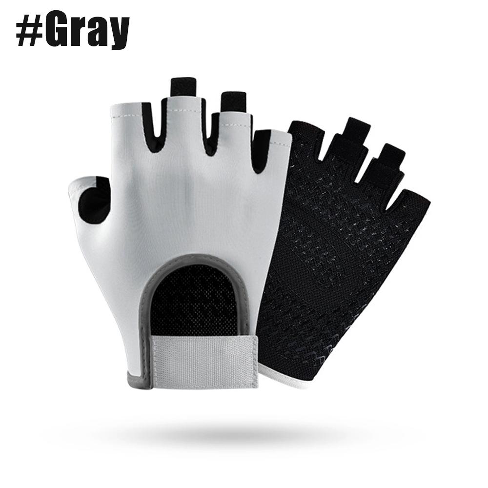 1Pair Workout Gloves, Hand Protection Microfiber Anti-Slip Gym & Fitness Gloves For Women Men Weightlifting Working Out Cycling