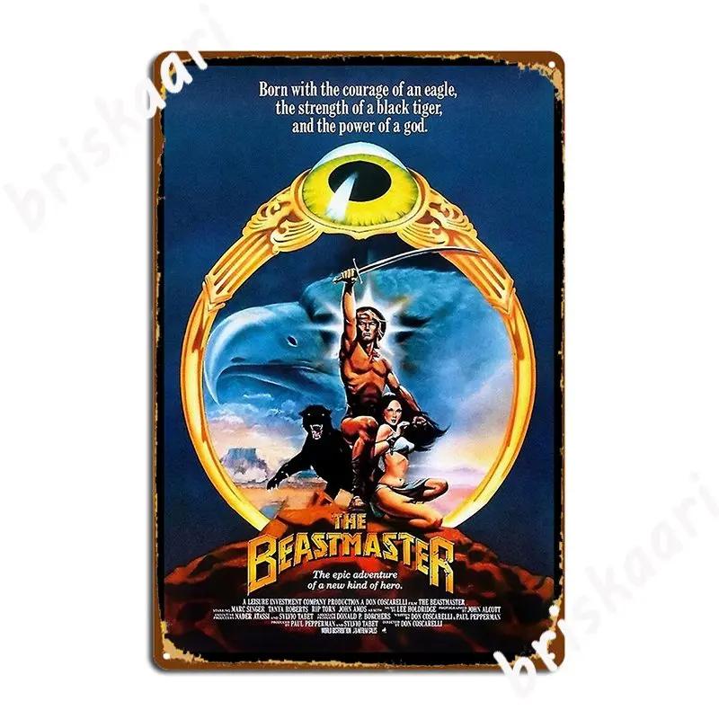 The Beastmaster Metal Sign Mural Printing Cinema Garage Wall Decor Tin sign Posters 20X30CM