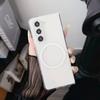 Clear Magnetic Wireless Charging Phone Case for Samsung Galaxy Z Fold 7 6 5 4 3 Fold7 Fold6 Fold5 5G Hinge Protection Cover