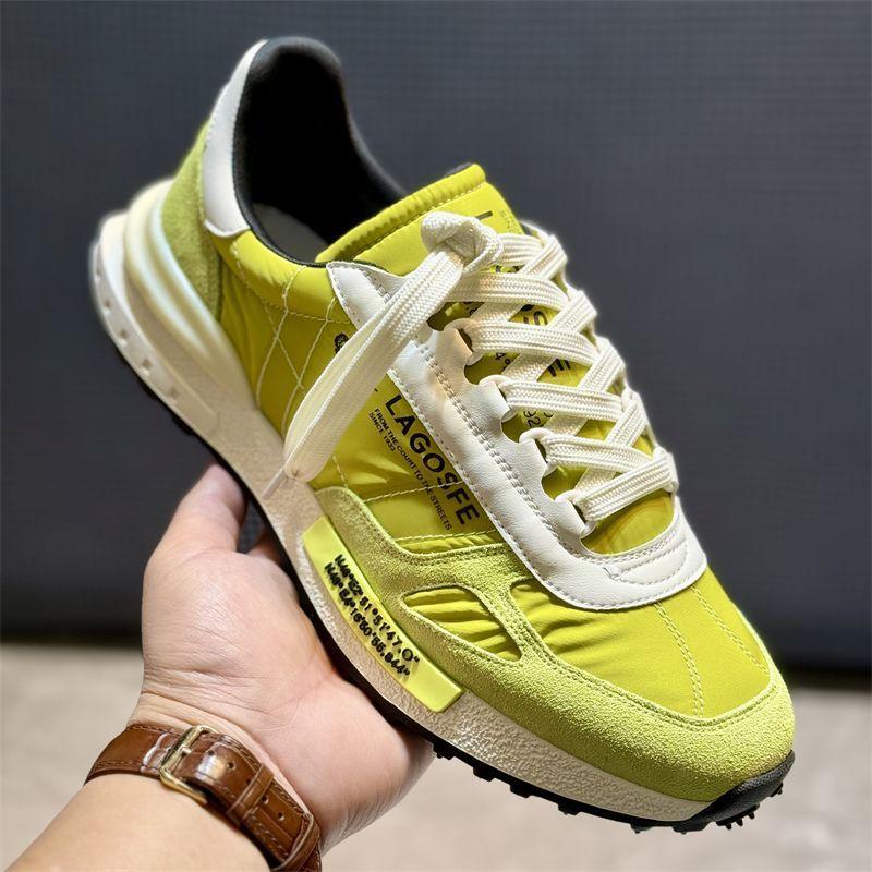 

Модные мужские кроссовки для бега, ультралегкие повседневные спортивные туфли для активного отдыха, удобные дышащие мужские кроссовки 44 жёлтый