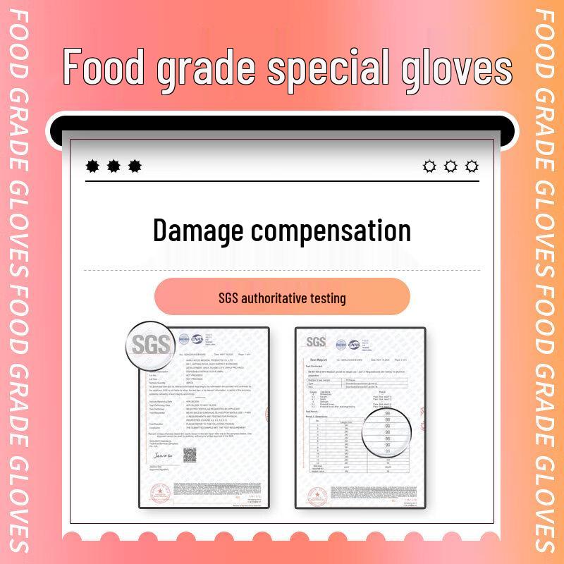 Food Grade Rubber Disposable Gloves
