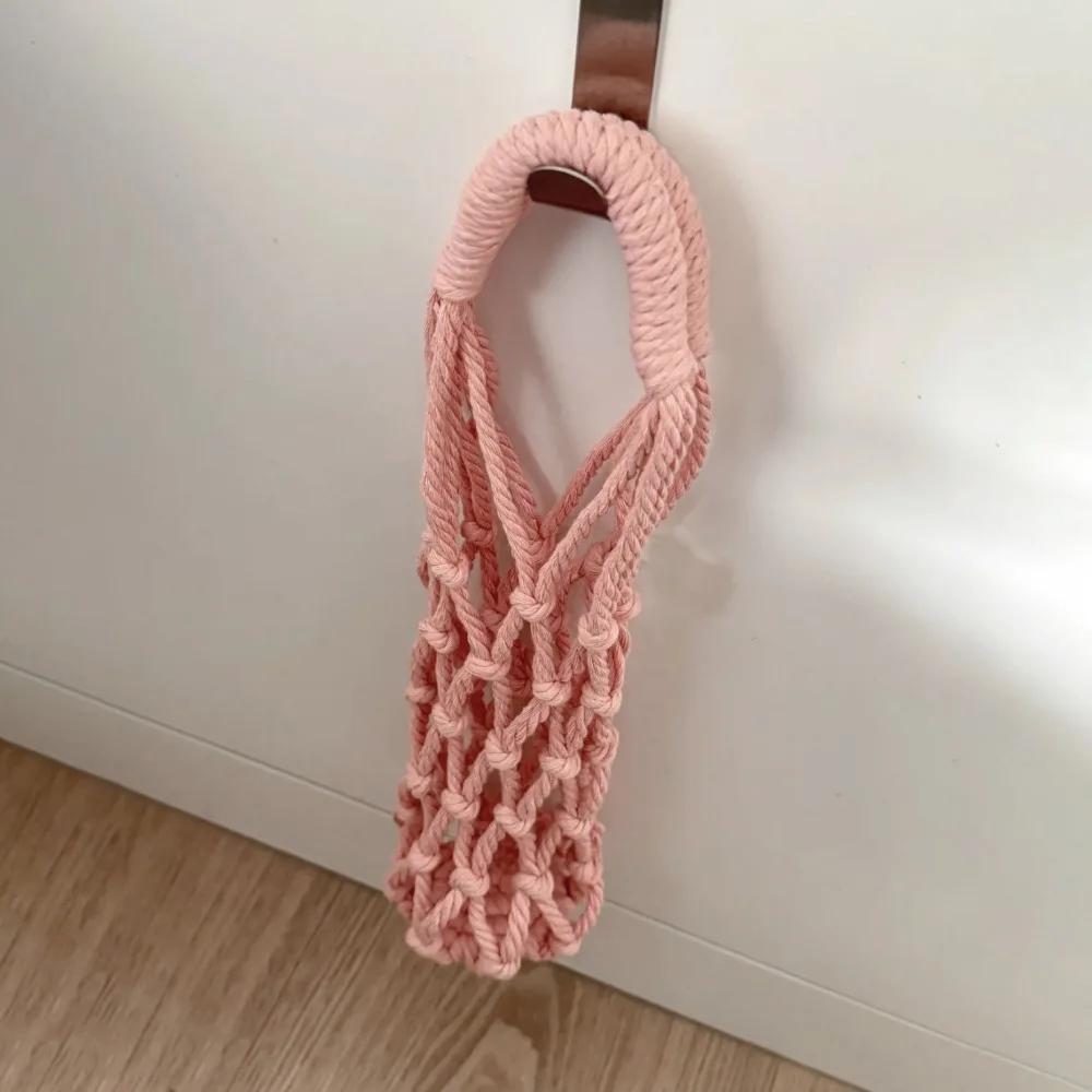 Practical Woven Water Bottle Bags Hollow Out Net Bag Cup Cover Portable Carrying Bag