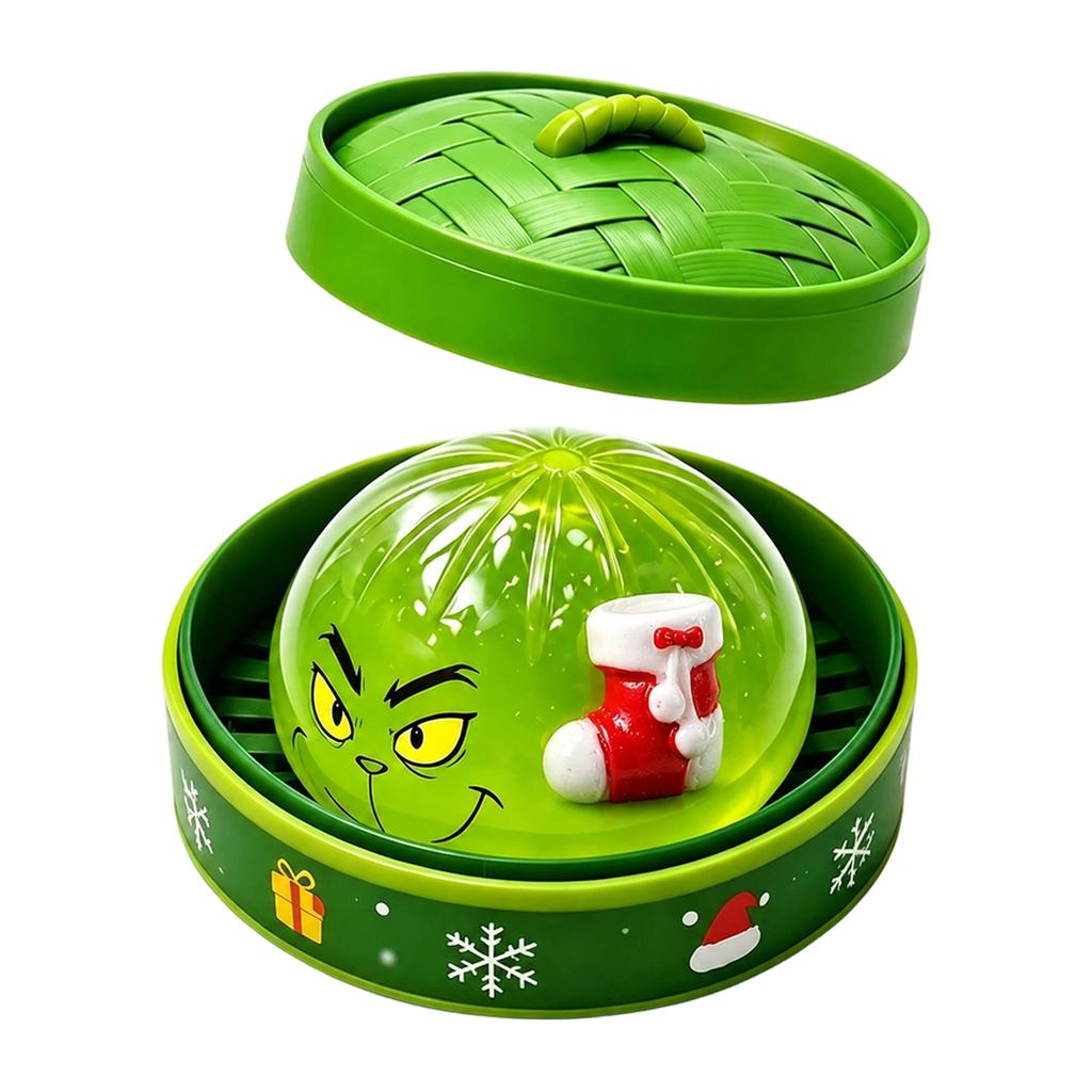 Halloween Steamed Bun Toy with Steamer Basket for Stress