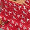 100x75cm Chinese Style Handmade Silk Satin Fabric Cheongsam Stage Embroidered Tissue Paper Crane Pattern Dress Material