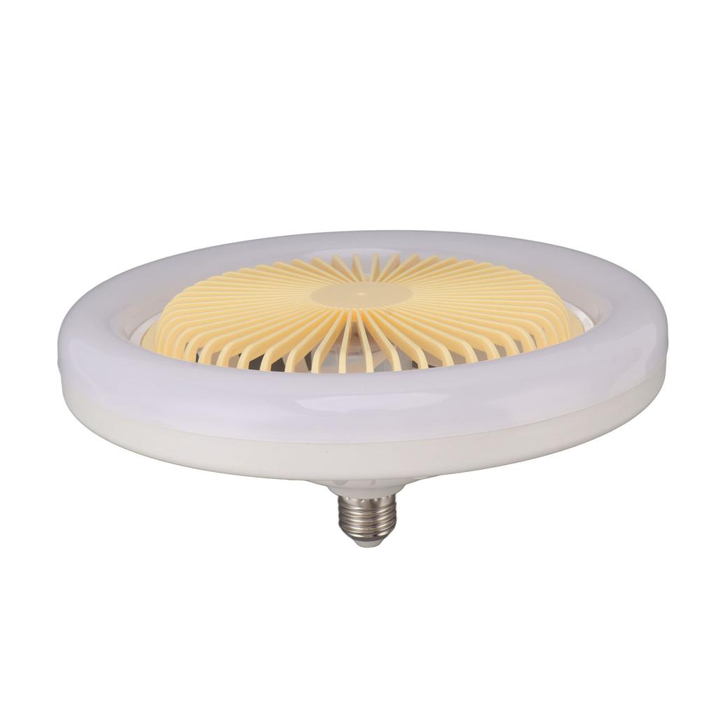 10.2in 30W E27 LED Ceiling Fan with Lights Remote 3 Level Wind Speed 3 Color Quiet Enclosed Ceiling