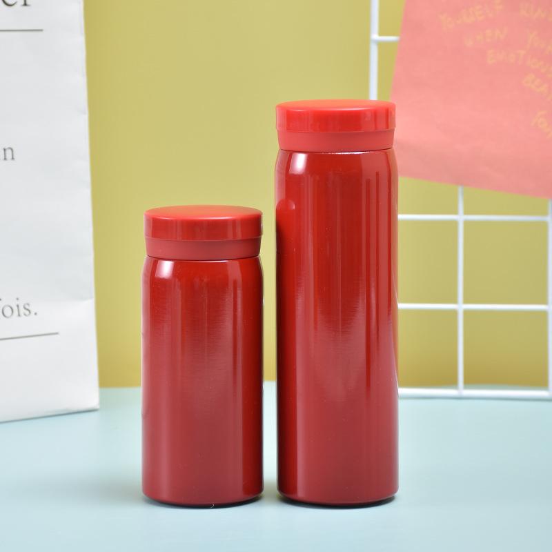 Stylish Portable Pocket Mug Ins Fashion Macaron Gift Mug Cute Mini Steel Thermos Mug Durable Durable Useful Useful