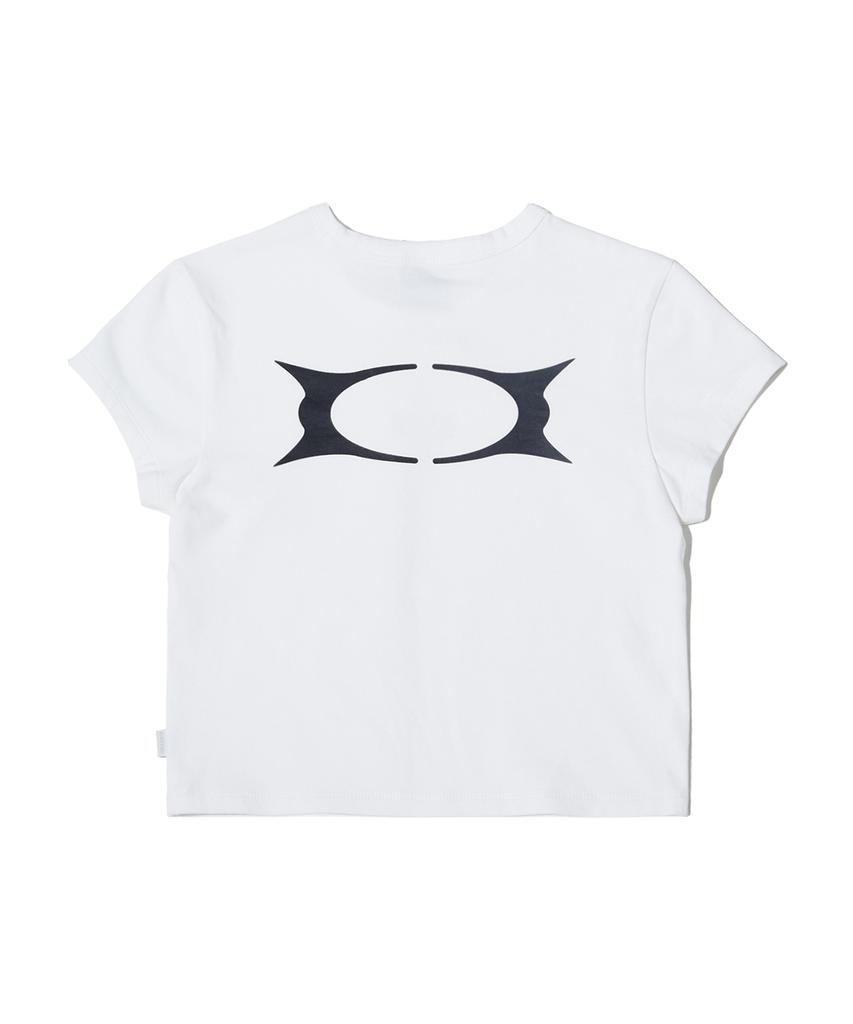 CRITIC Og Wormhole Logo Crop T-Shirts White