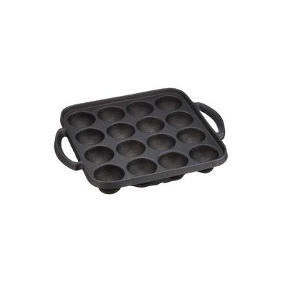 Ikenaga Ironworks Takoyaki Grill Cast Iron 16-Hole IH Compatible Made In Japan