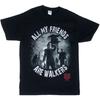 The Walking Dead All My Friends Are Walkers Mens Black T-Shirt _ XXL