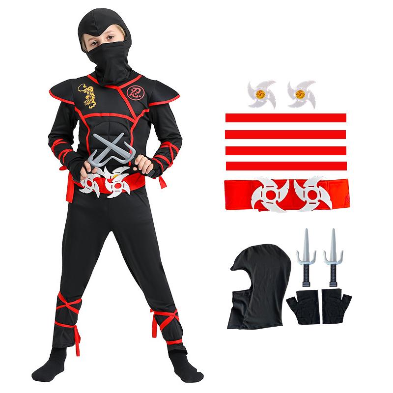 Bērnu Ninja Deluxe kostīms ar ieroču
