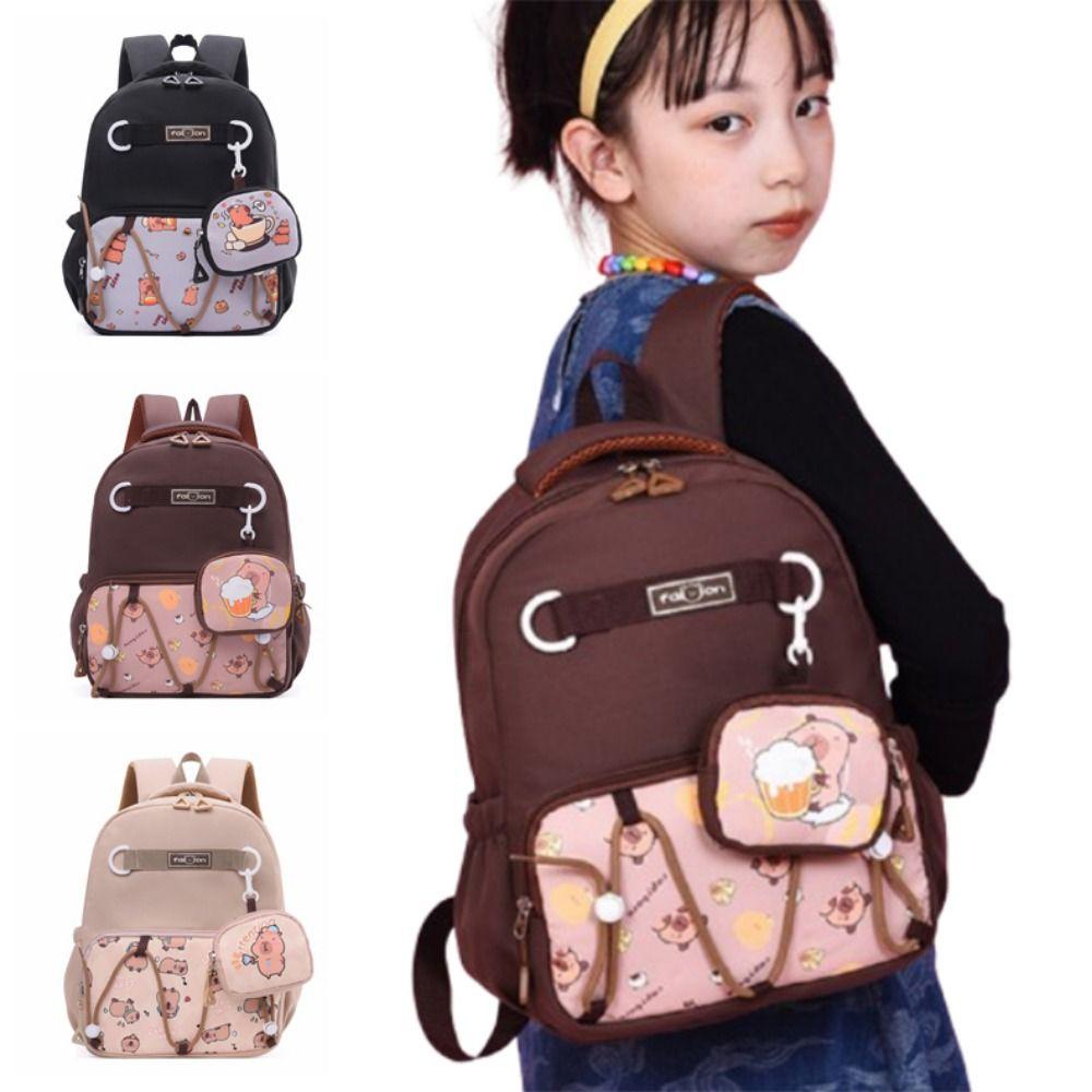 Fashionable Cartoon Nursery Backpack Adjustable Straps Double Shoulder Bag  Elementary School