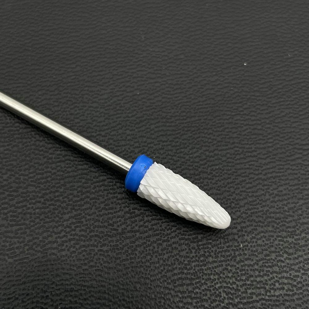 1Pc White Ceremic Nail Drill Bits Ceramic Cuticle Clean Bur Rotary Milling Cutters for Manicure Pedicure Dental Polishing Burs