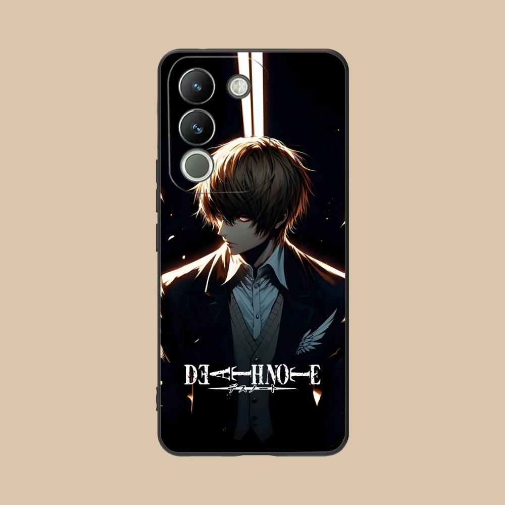 Death Note Kira Light Mobile Phone Case for VIVO Y77 76 75 74 73 72 58 56 55 51 50 38 36 Y19 Y18 Y03 Y01 5G Printing Cover