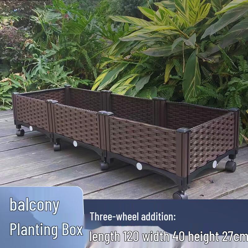 Huahhengzhen Modulární zahradní květináč na kolečkách
