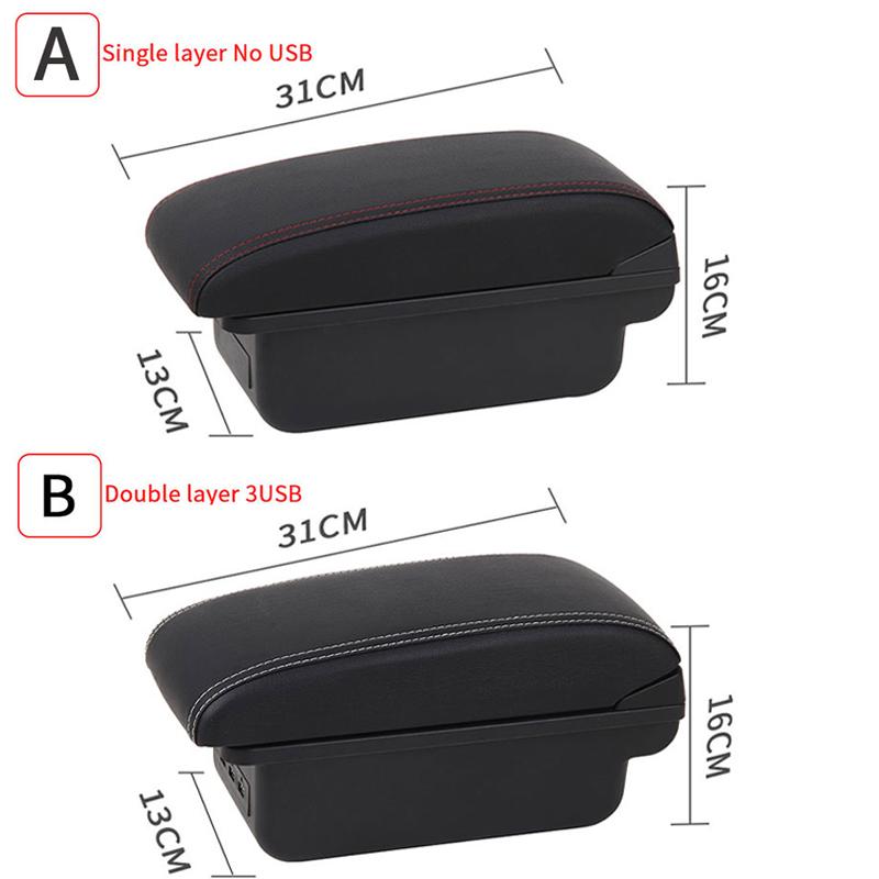 For Hyundai SOLARIS Armrest For Hyundai Solaris 2 Accent Verna Car Armrest box 2017-2022 Storage box Accessorie Interior details