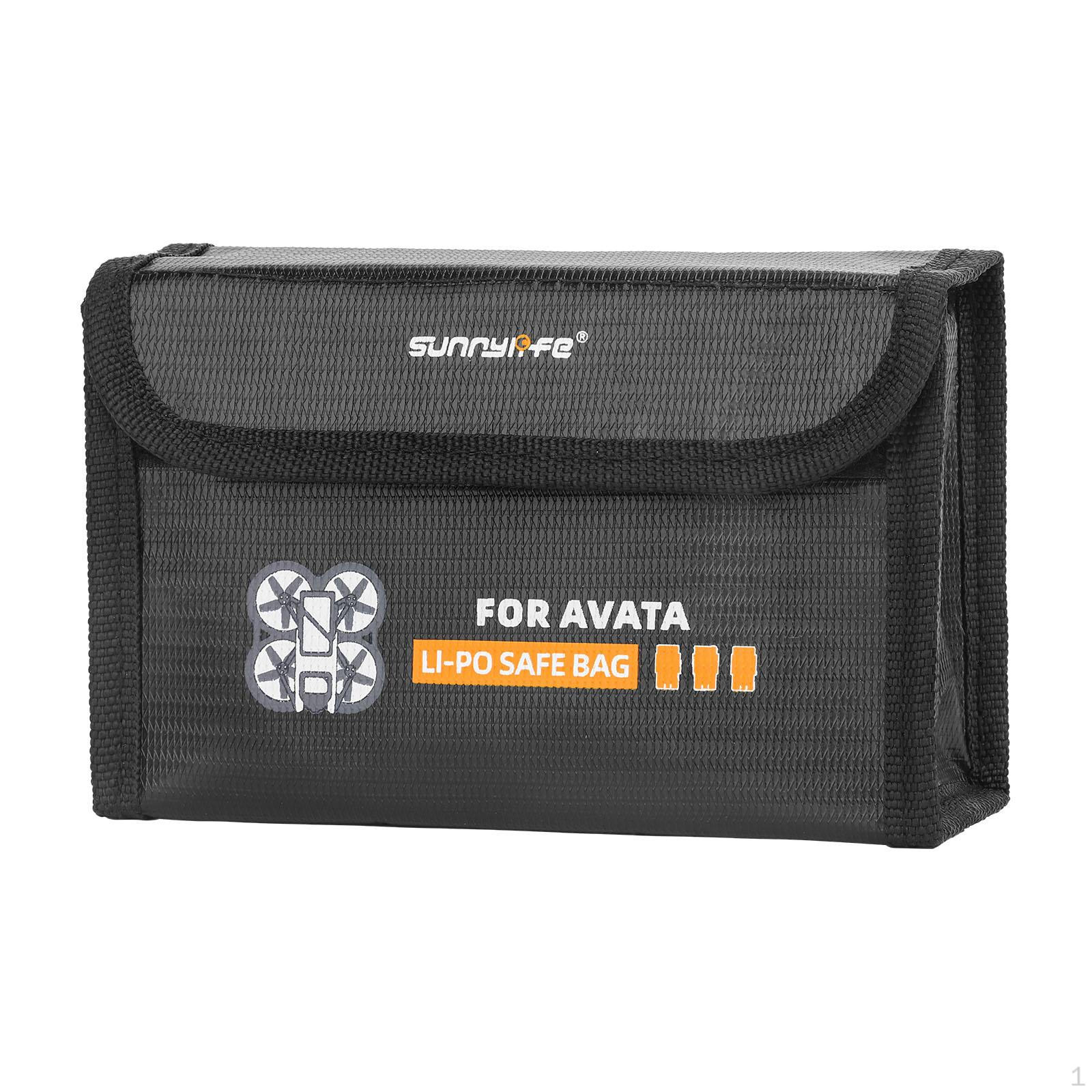 Portable Battery Bag Explosion Proof Pouch Storage for for 3 Batteries