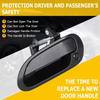 OCPTY Door Handle Exterior Front Driver Left Side Replacement Fit 1998-2002 for Honda for Accord Outside Door Handle Black