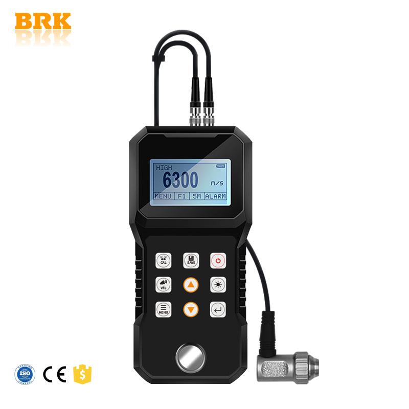 BRK Electronic High Accuracy High Temperature Probe Max 400 Portable Ultrasonic Thickness Gauge Metal Ceramic Plastic Glass 3-200mm