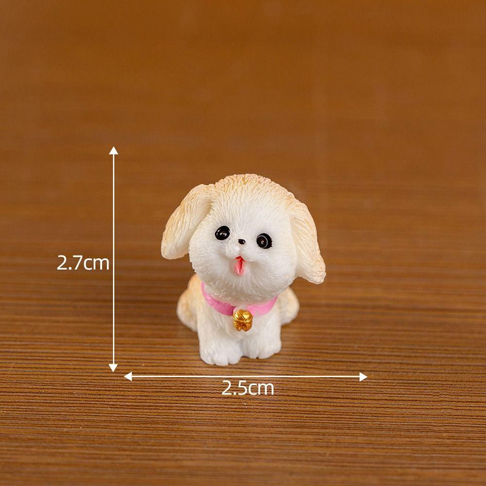 Garden Ornament Puppy Figurine Miniature Micro Landscaping Cute Dog Sculpture  Home Decor
