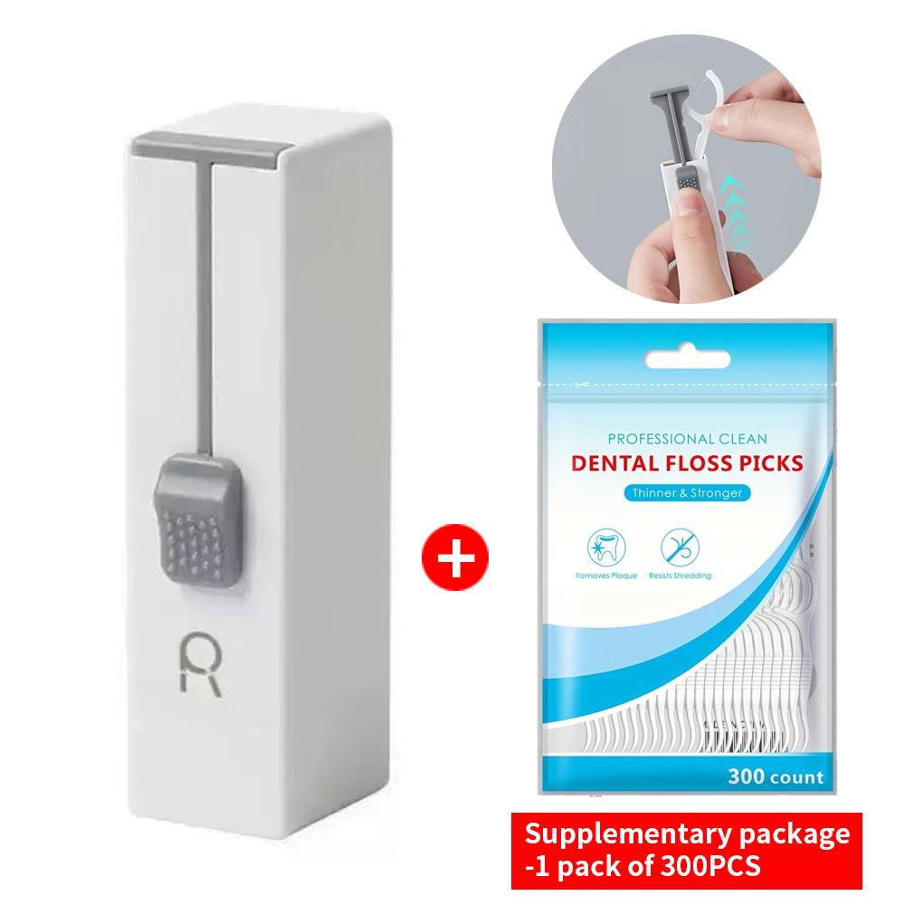 1 Piece - Automatic Pop-up Dental Floss Box - Mini and Convenient Refillable - Interdental Cleaning Tool - Essential for Travel