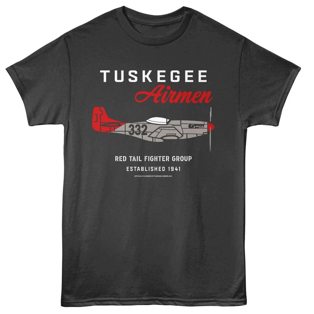 Tuskegee Airmen World War 2 Red Tail Fighter Group 332 Est 1941 Men s T shirt S