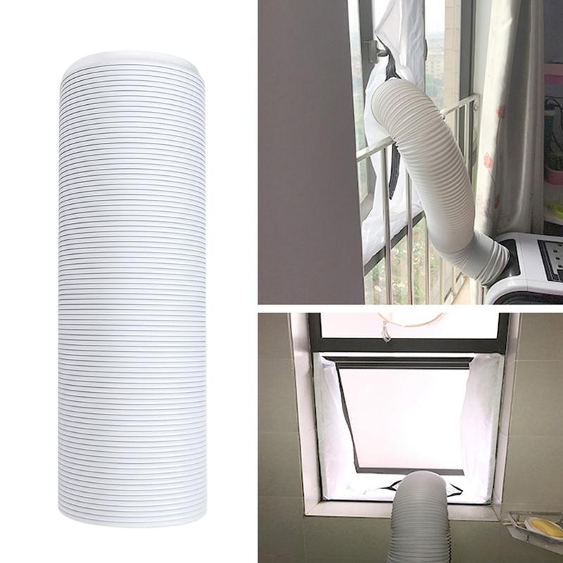 Thicken Air Conditioning Exhaust Hose Portable Universal Flexible Air Conditioning Fittings Wear Resistant Won't Leak Easily