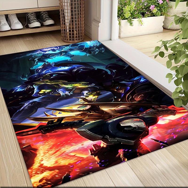 Dark Fantasy Battle Scene Carpet Rug Soft Washable Antislip Home Living Room Sofa Mats Personalized Christmas Rug