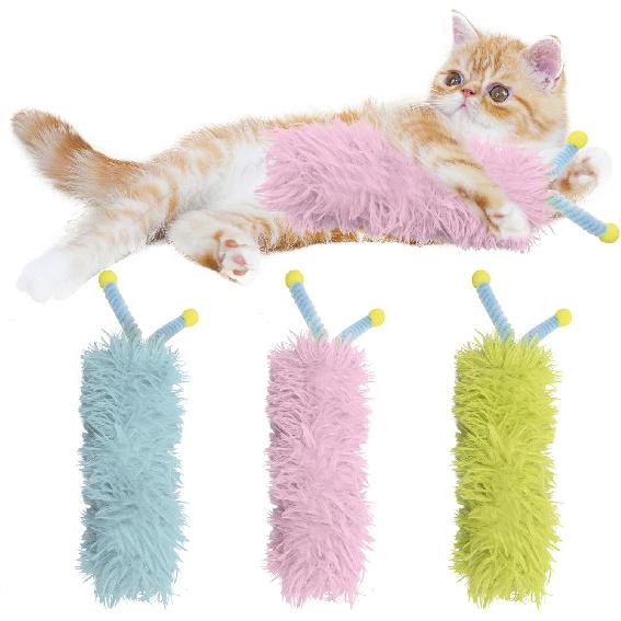 3 Pack Catnip Toys,Soft and Durable Cat Pillows Toys, Crinkle Sound Catnip Catnip Toys,Indoor Interactive Cat Kicker Toy, Companion Toys for Cats