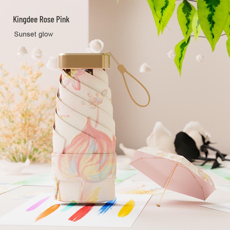 32-Bone Folding Dual-Use Women's Umbrella - Sun & Rain Protection, Anti-UV, Enlarged, Reinforced, Thickened Sunshade