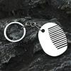Hip Hop Style Keyring Titaniums Comb Pendant Keychain Edgy  Hair Styling Accessory for Fashion Women and Trendsetters