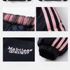 Patchwork Stripe Winter Cotton Coat Women Loose Thick Padded Jacket Casual Outwear