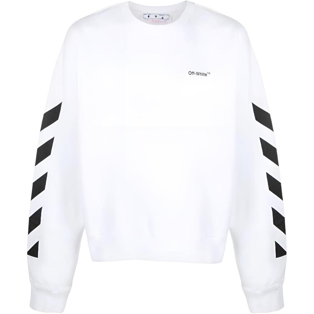 Off- Logo-print Cotton Sweatshirt OMBA058C99FLE0010110