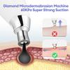 7 Gear Suction Diamond Microdermabrasion Machine -60KPa Handhold Diamond Facial Device Remove Blackhead Skin Exfoliate Tool