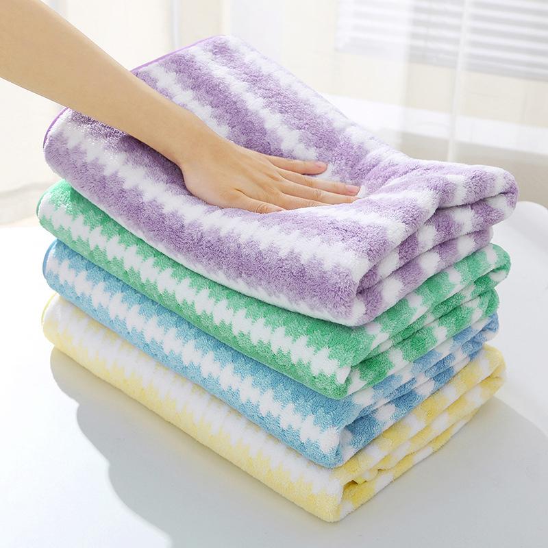 Coral Velvet Bath Towel Absorbent And Fast Drying, Quick Cleaning Bathroom And Home Decor Gifts, Wash Cloths