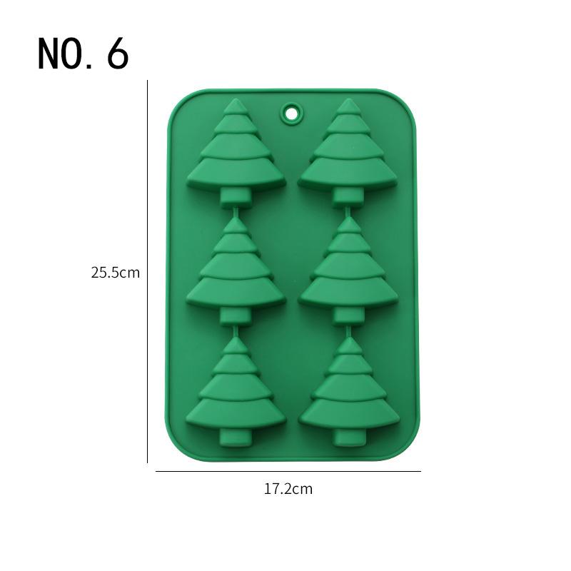 Christmas Silicone Mold Non Stick Cake Decorating Tools For Jelly Chocolate Candy Baking Dessert DIY Holiday