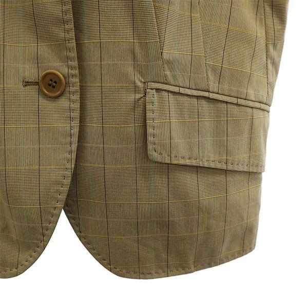 Paul Smith BLACK Check Pattern Tailored Jacket 40 Beige Women Used