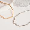 Metal sense tubular splicing geometric clavicle necklace personality temperament item decoration