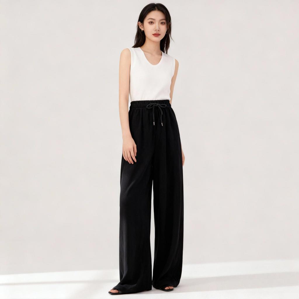 Women's High-Waisted Wide-Leg Pants - Autumn/Winter 2025 Collection