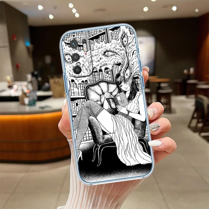 Junji Ito Tomie Transparent Phone Case for Motorola Moto Edge 20 30 40 50 S30 Fusion Ultra Pro Neo Lite + G200 G23