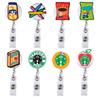 2025 Custom  Mix Styles Medical Nurse Stethoscope Heart RN Retractable Badge Reel  Nurse Accessories